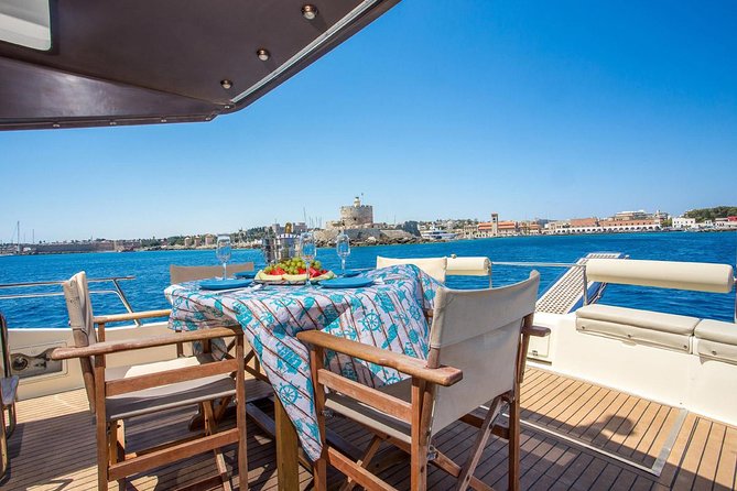 Private Yacht Trip From Rhodes to Symi Island or Lindos on a Luxury Yacht - Tour Description