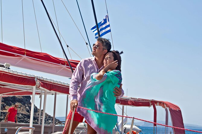 Santorini Cruise on Catamaran With BBQ & Open Bar - Pickup and Transportation