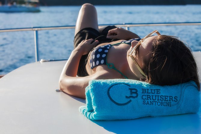 Santorini: Motor Yacht Day Cruise With 5-Course Lunch - Group Size and Regulations