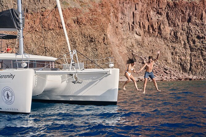 Santorini Oia: Caldera Luxury Sunset Cruise With BBQ & Drinks - Scenic Coastal Highlights