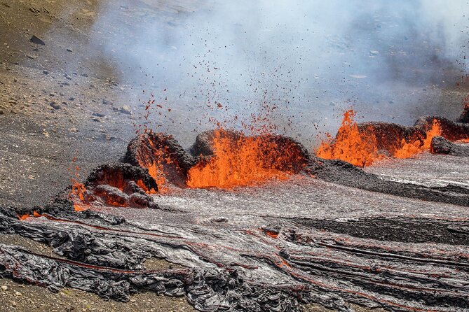 Volcano Hike & Northern Lights Combo Tour - Hiking the Meradalir Volcano