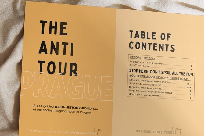 Anti Tour Prague - Self Guided Beer and Food Tour - Cancellation Policy