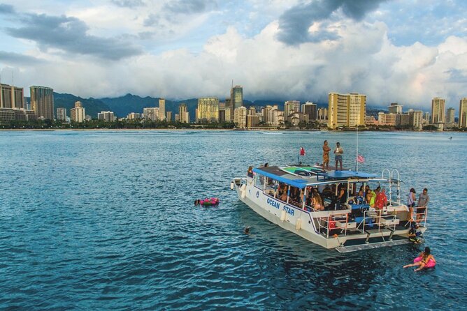 Paradise Waikiki Sunset Cruise + LIVE DJ + SWIMMING - Swimming and Marine Life