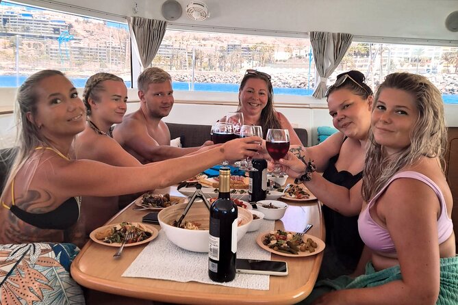 Private 5 Hour Catamaran Cruise in South of Gran Canaria - Snorkeling and Paddle Boarding