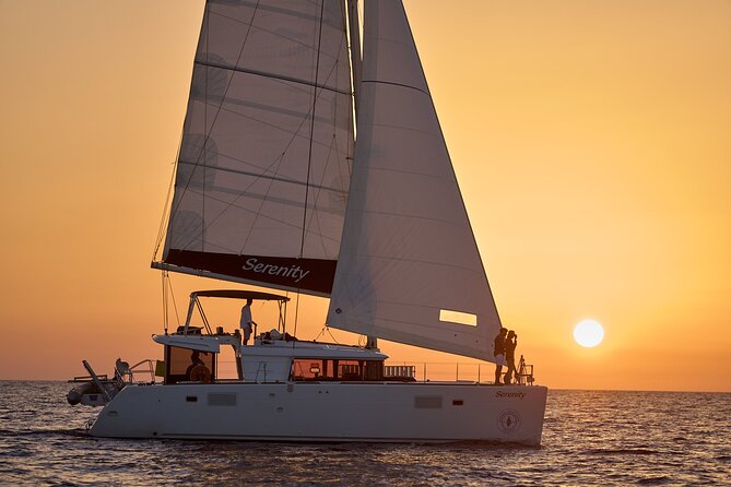 Santorini Oia: Private Sunset Catamaran Cruise With BBQ & Drinks - Accessibility and Transportation