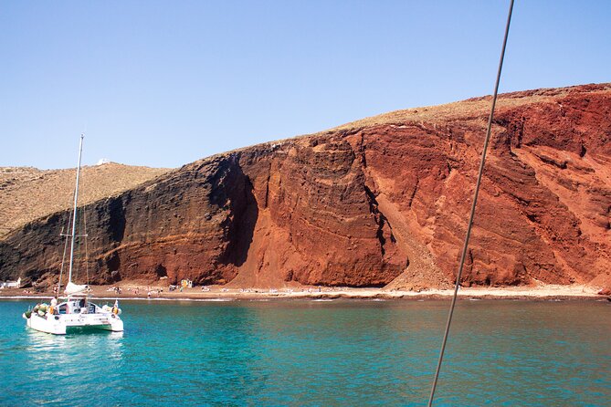 Santorini Sailing Catamaran Daily Cruises W/ Greek BBQ @Thirasia - Greek BBQ Lunch