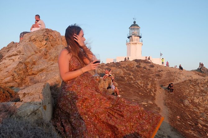 Small-Group Armenistis Lighthouse Sunset Tour in Mykonos - Craggy Landscape of Armenistis