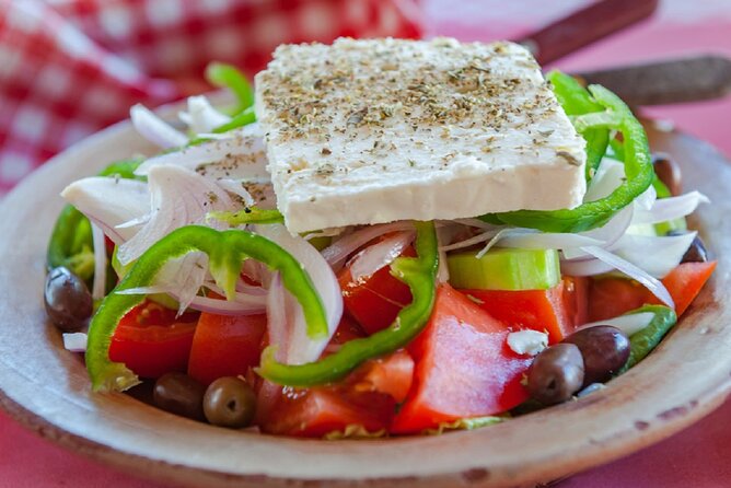 Variety of Greek Meze With Maria - Greek Fish Roe Dip (Taramasalata)