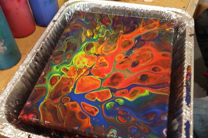 Acrylic Pour Painting Class in Estes Park, Colorado - Creative Expression and Takeaways
