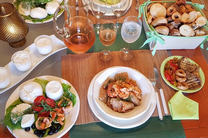 At Salentines Home With Macaroni, Prawns and Swordfish - Ask Away