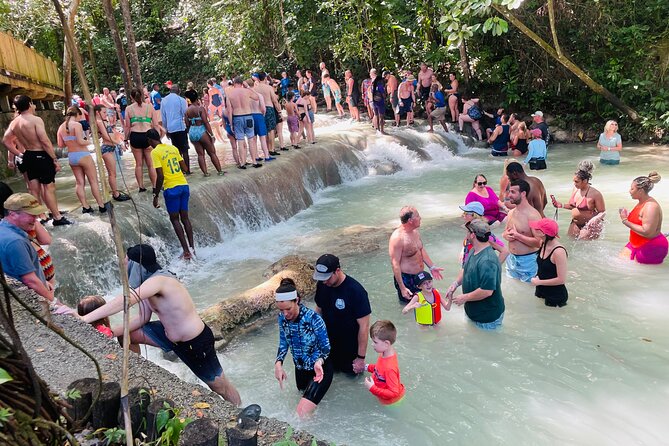 Dunns River Falls & Blue Hole Private COMBO Tour From Montego Bay - Visiting Dunns River Falls