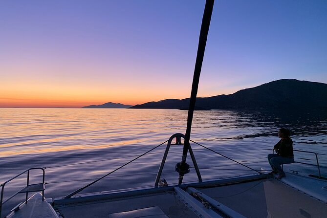 Private Full Day Catamaran Cruise From Paros With Lunch - Sailing Insights and Bay Explorations