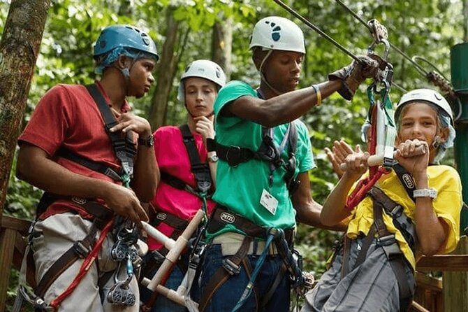 St Lucia Rainforest Canopy Zip Line Adventure - Tarzan Swing Highlight
