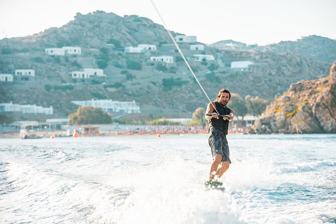 Mykonos Private Wakeboarding Adventure in Super Paradise Beach - Location and Duration