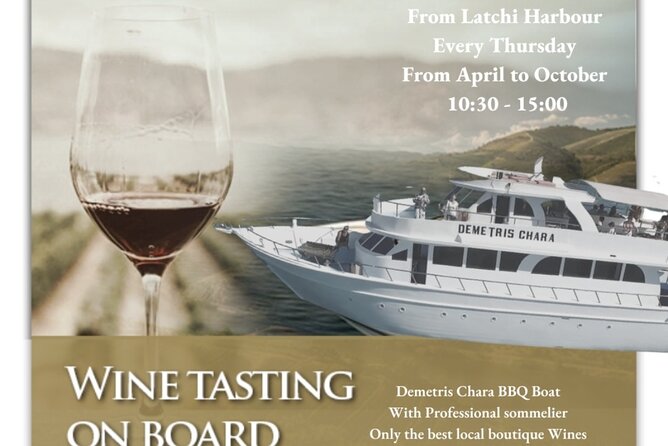 Wine Testing On-Board the Demetris Chara BBQ Boat While Visiting the Blue Lagoon - Overview of the Experience