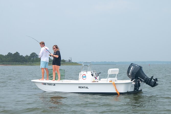 4-Hour Fishing Skiff Boat Rental in Chincoteague Island, VA