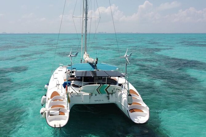 4hrs / 46ft Catamaran Private Charter From Cancun to Isla Mujeres