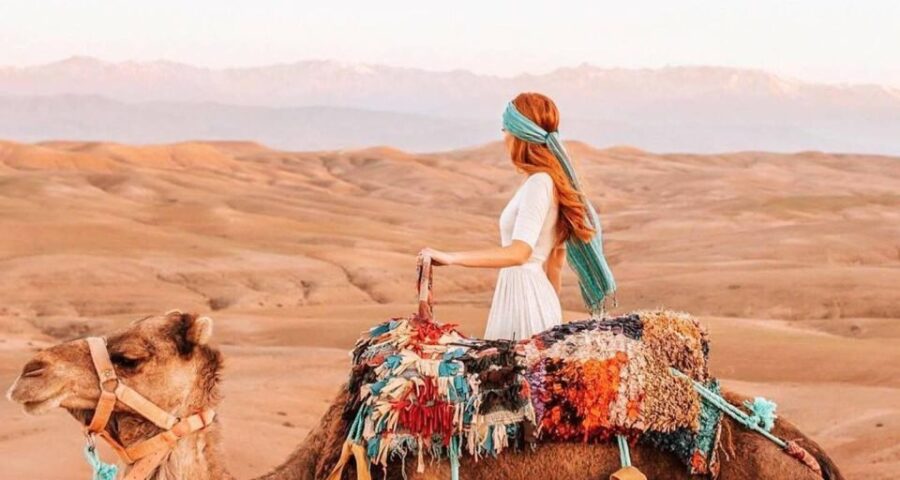Agafay Desert Sunset Camel Ride