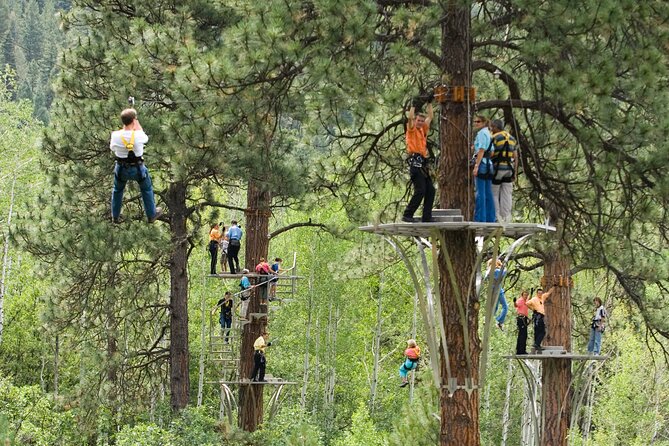 All-Day Guided Zipline Tour With Train Ride and Lunch in Durango