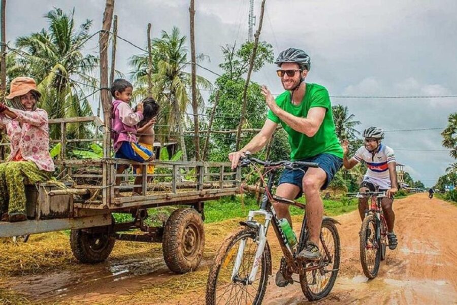 Angkor Bike Tour & Gondola Sunset Boat W/ Drinks & Snack