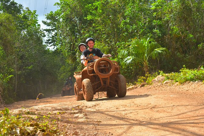 Awesome ATV Experience in the Jungle With Cenote Swim and Ziplines Included