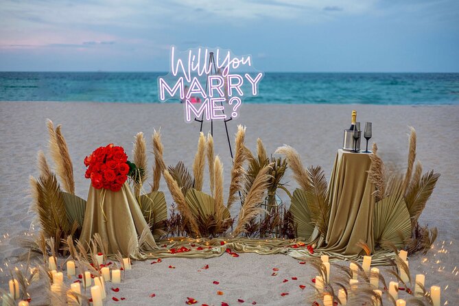 Beach Night Marriage Proposal