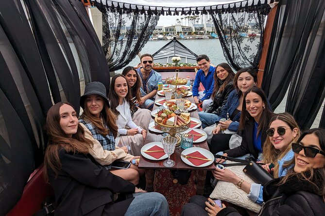 Beautiful Luxury Picnic on a Docked Gondola Boat in Coronado
