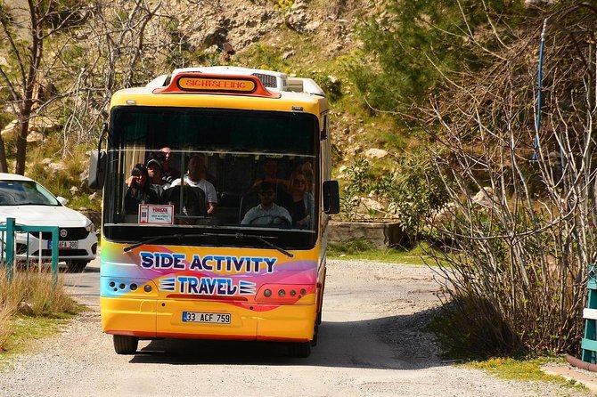 Cabrio Bus Safari at the Taurus Mountains From Side