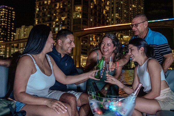 Champagne City Lights Boat Tour With Photoshoot - Experience the Magic of Miami at Night