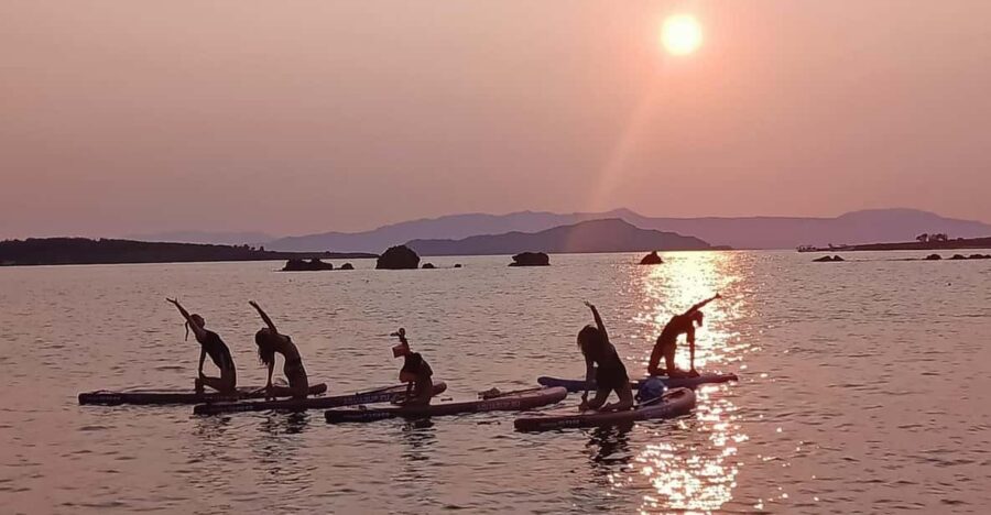 Chania: Morning or Sunset Stand-up Paddleboard Pilates