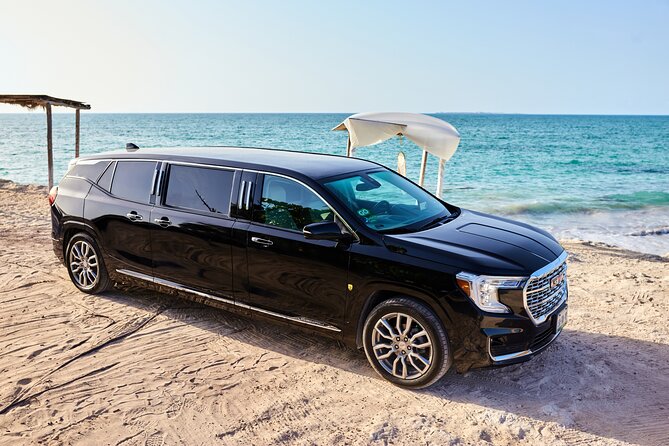 Deluxe GMC Limousine From Cancun Airport to Puerto Morelos - Service Overview
