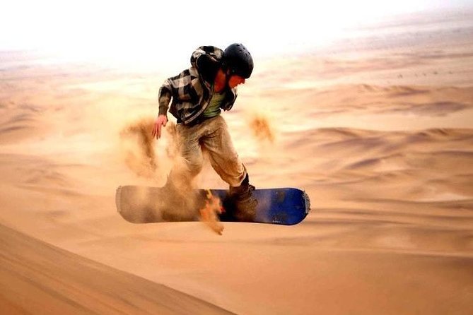 Dubai Desert 4x4 Dune Bashing, Sand-boarding, Camel Riding, Dinner ATV Vip Table - Sand-boarding Adventures