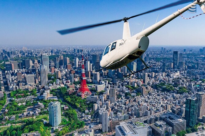 【10 Mins】Tokyo Helicopter Tour + Private Car Pickup & Drop off