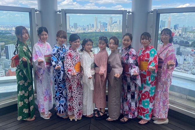 Easywear Summer Kimonos Experience in Shibuya Hairstyling Option