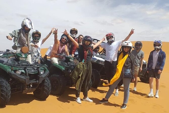 Enjoy Quad the Bugy Merzouga Desert Erg Chebbi Dunes Sandbording Sunset Sunrise