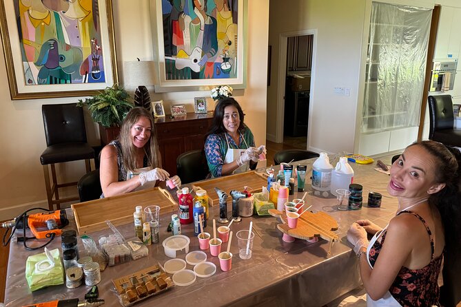 Epoxy Resin Cheese Board Art Class