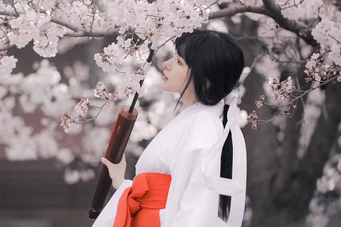 Experience a Different Cross-Dressing Experience in Kyoto, Osaka, Miko Kimono