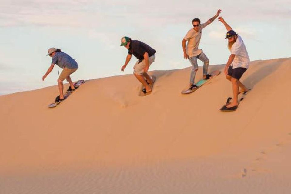 From Agadir/Taghazout: Group Desert Sandboarding Adventure