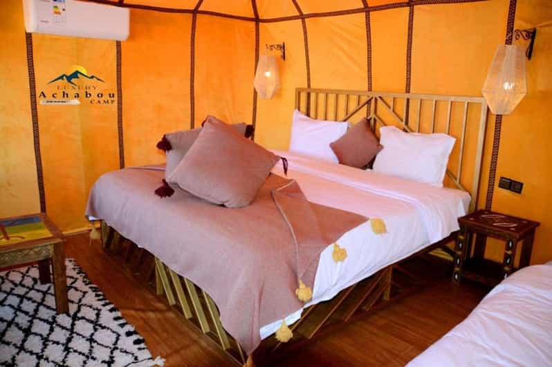 From Merzouga: Overnight Camel Trek Over Erg Chebbi Dunes