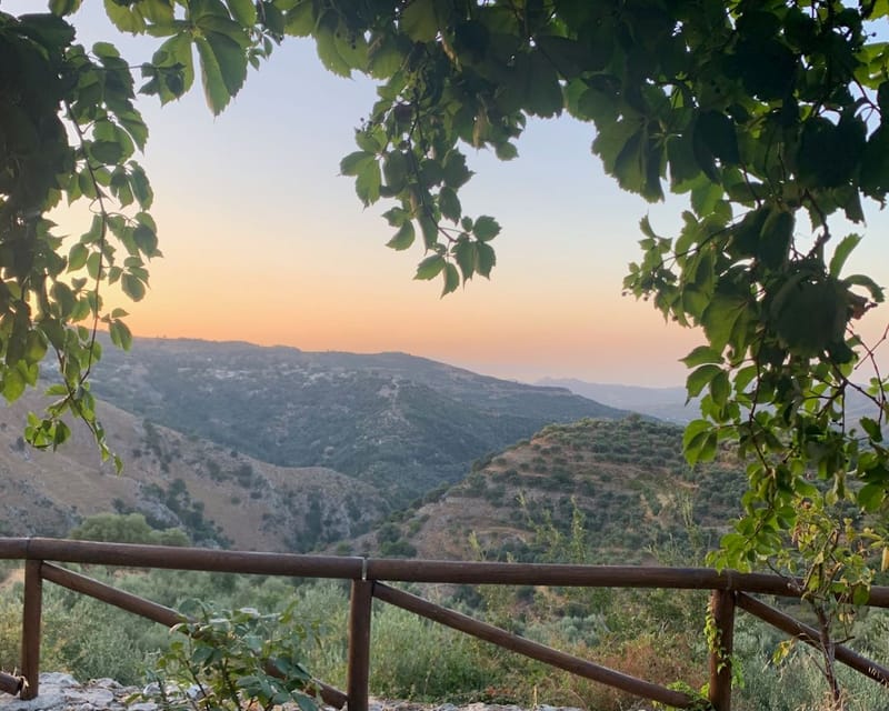 From Platanias: Guided Mountain Half Day Trip With Snack!