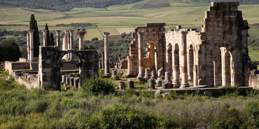 From Tangier: Transfer to Fez via Chefchaouen and Volubilis