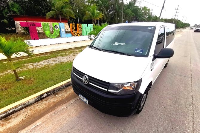 From/to Tulum BEACH-Cancun or Tulum Airport-One Way-Max 9 PAX