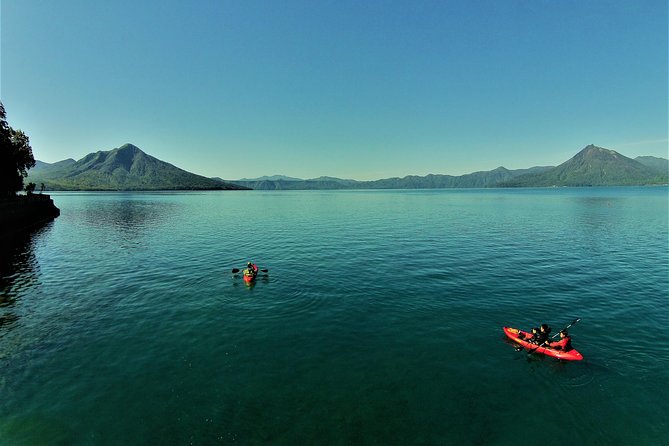Japans No. 1 Water Quality National Lake Shikotsu, Hokkaidos First Landing Clear Kayak Tour Difficulty Level (Medium)