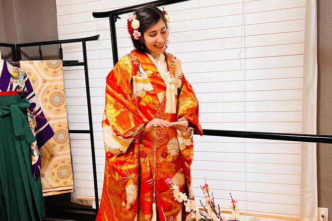 Kimono Experience and Japanese Home-Cooking Lesson Osaka Umeda