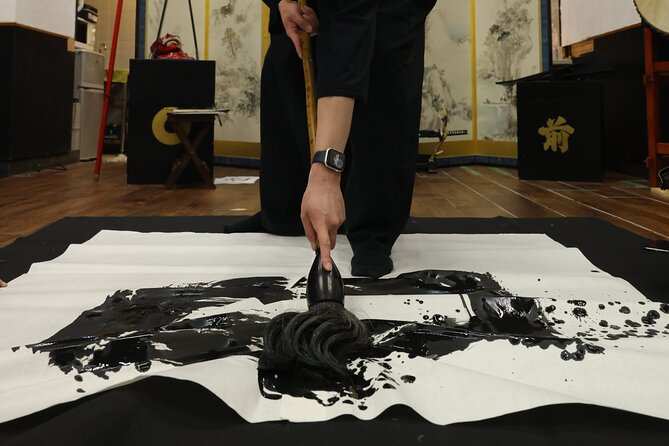 Learning Bushido & Zen at Samurai Calligraphy Near Osaka Castle