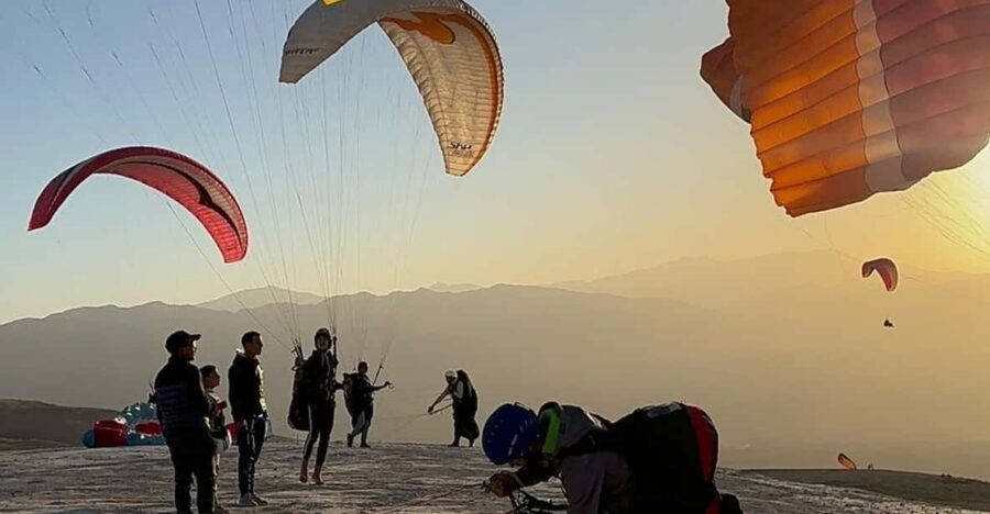 Marrakech: Paragliding Over Agafay Desert & Atlas Mnt Views