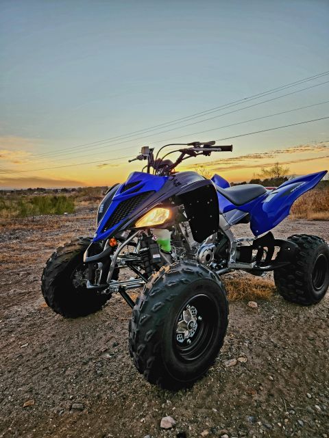 Marrakech: Quad Raptor700 Excursion, Motorcycle in the Palm Grove