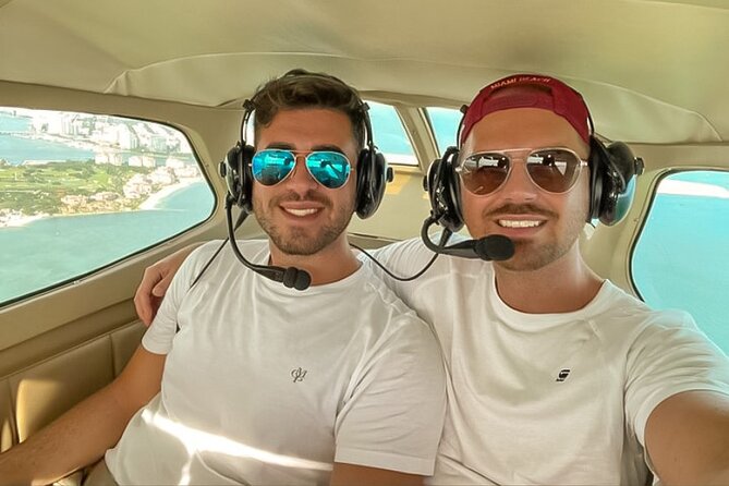 Miami Beach: Private South Beach Airplane Tour With Drinks