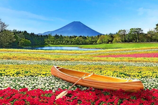 Mt Fuji Scenic Views and Lake Kawaguchi Floral Tour From Tokyo