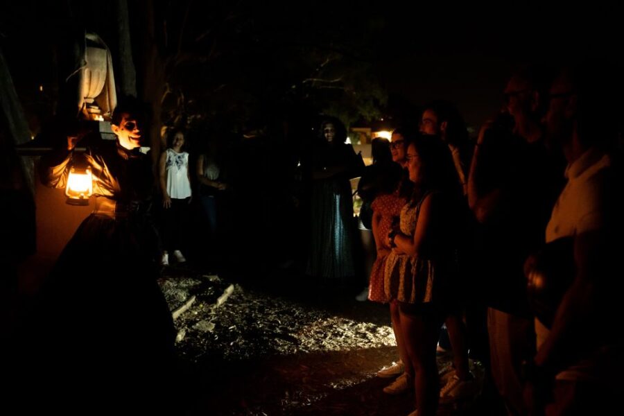 Night Theatrical Visit to the English Cemetery